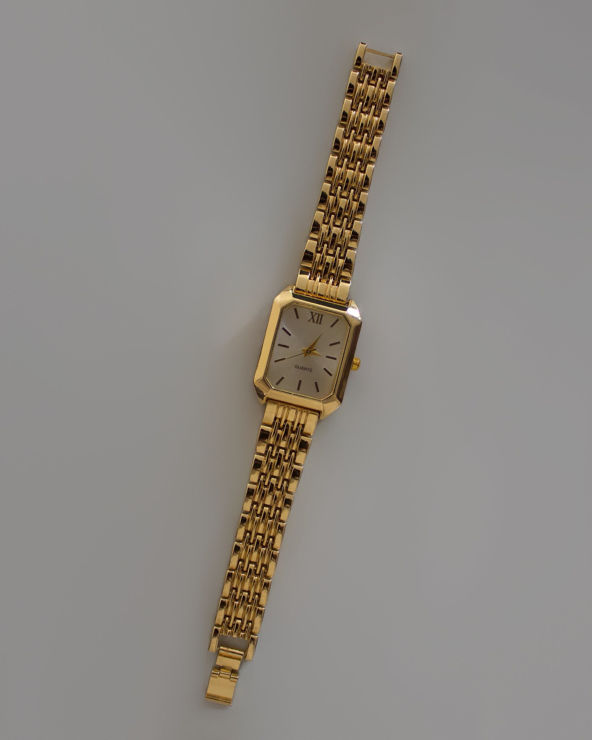 Milla|Gold Watch|White