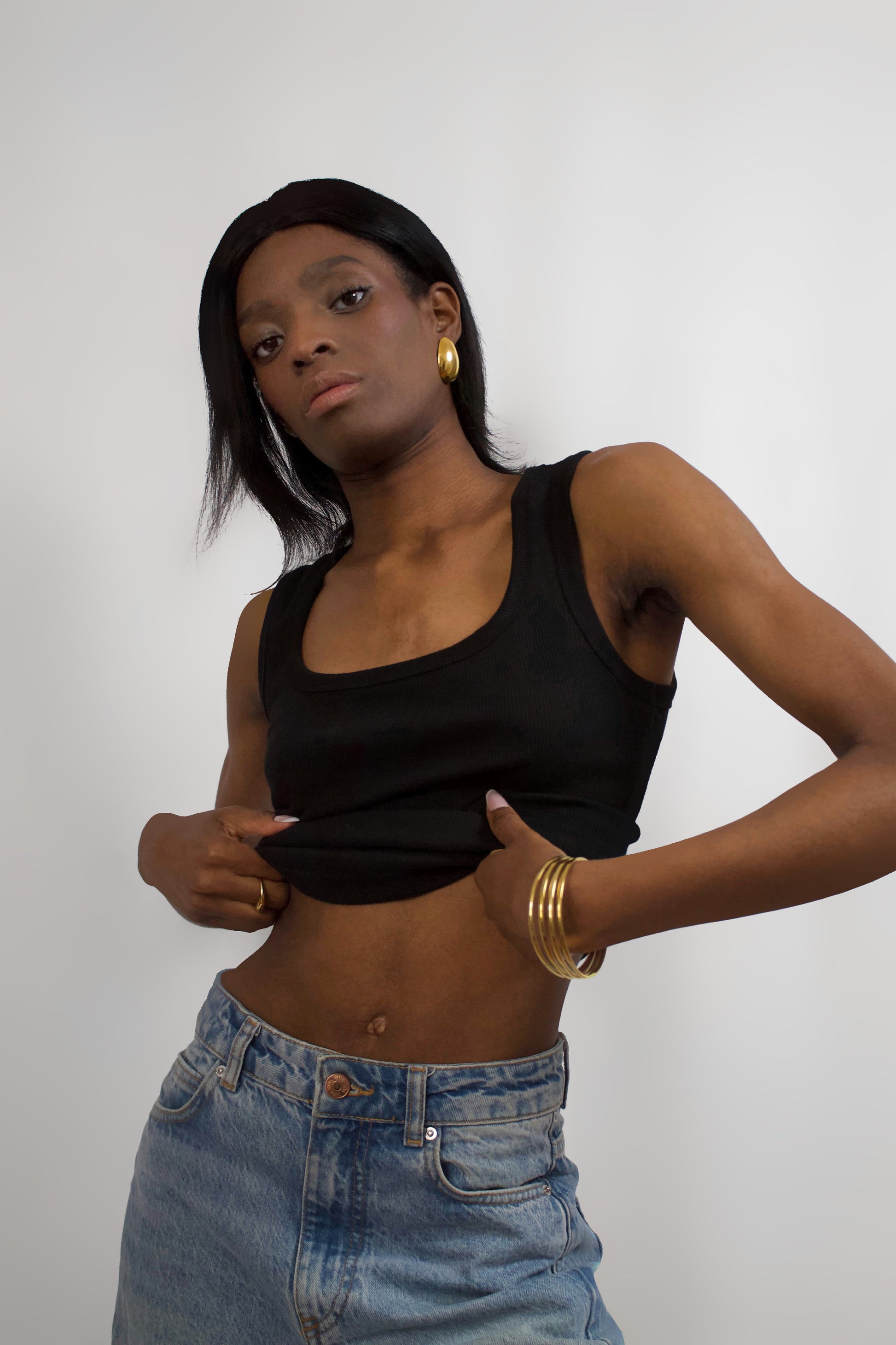 Klara|Gold Bangle Bracelet