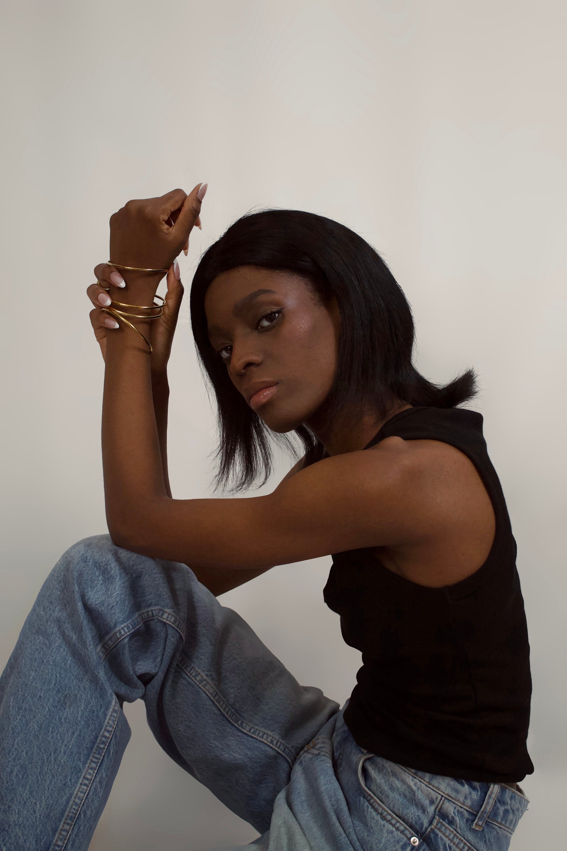 Klara|Gold Bangle Bracelet