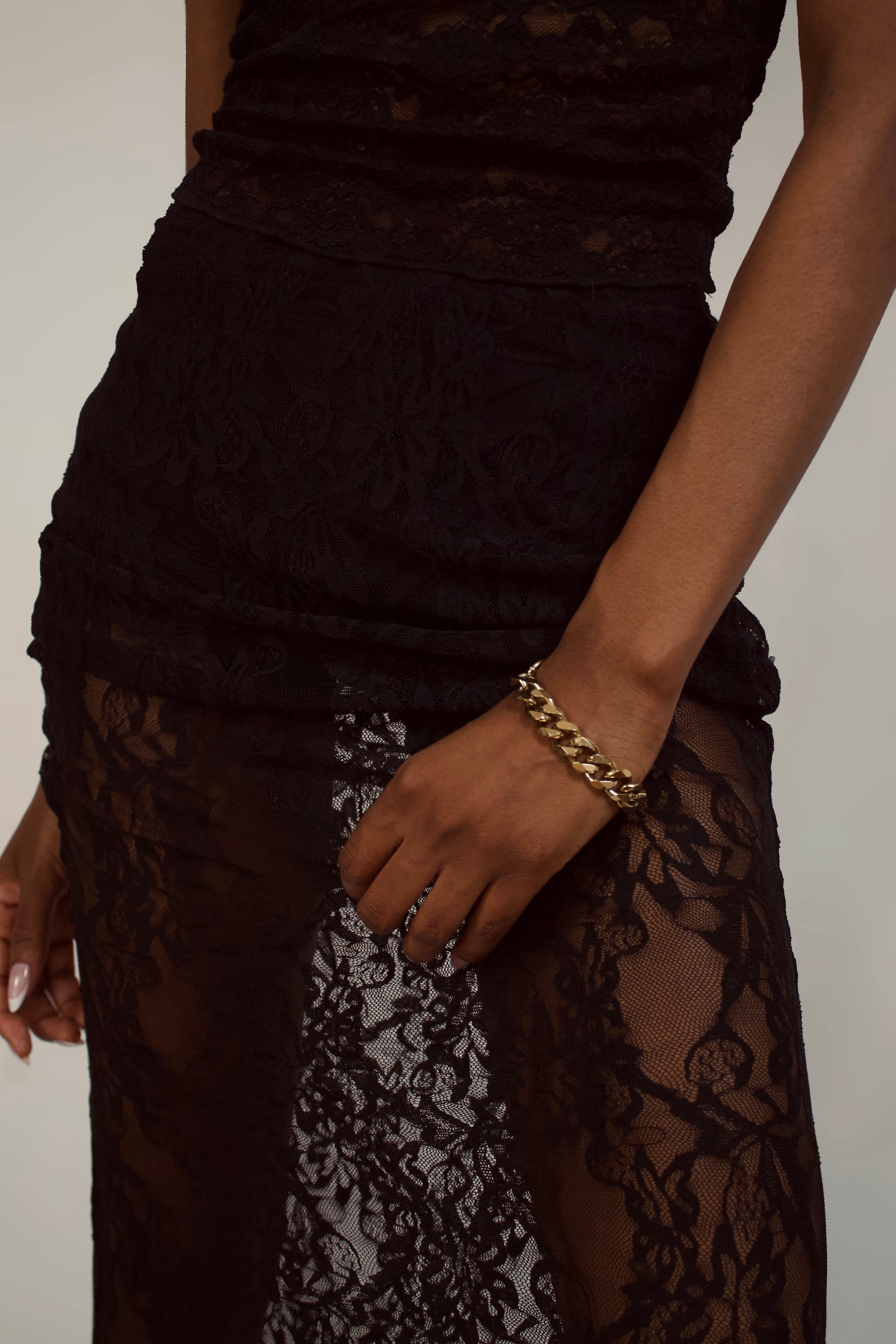 Nolan Chunky Chain|Gold Bracelet