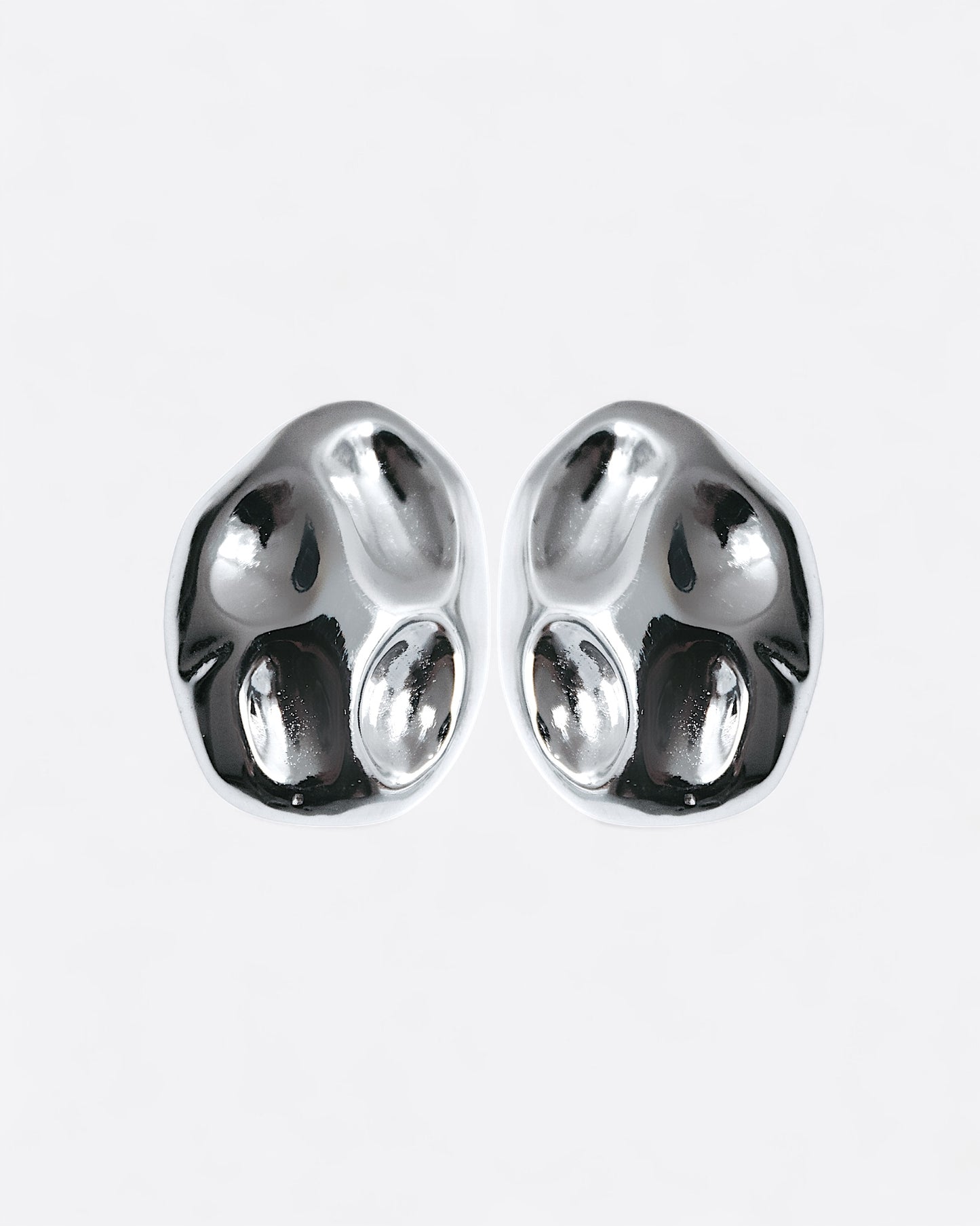 Stormi - Boucles D'oreilles Argentées