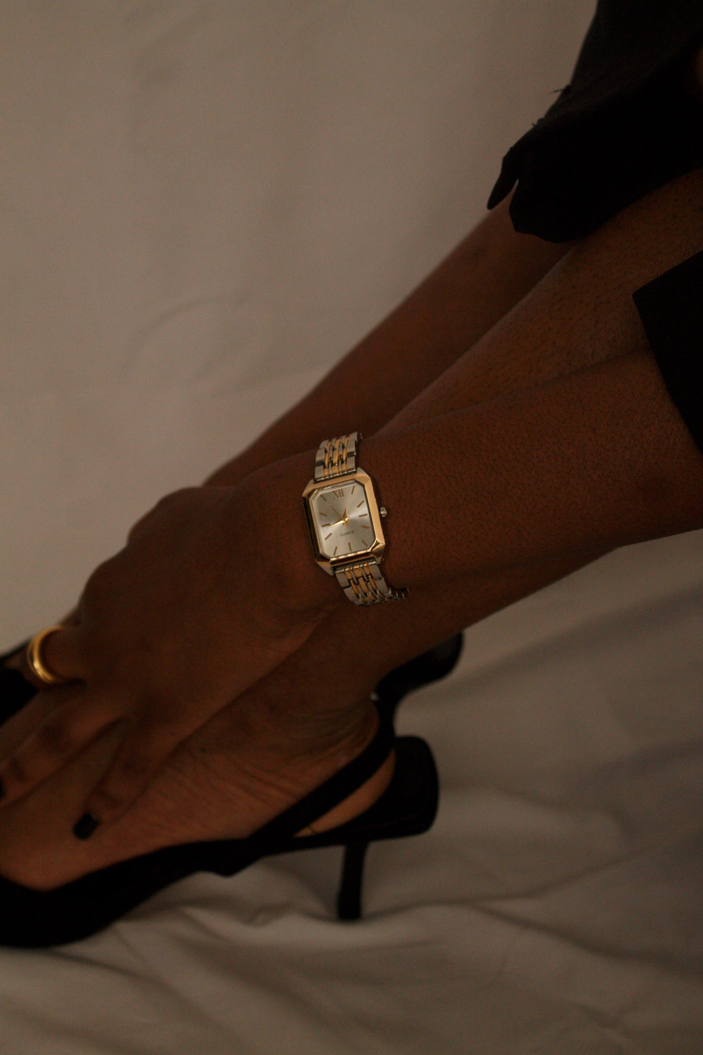 Milla | Two-Tone Watch | White