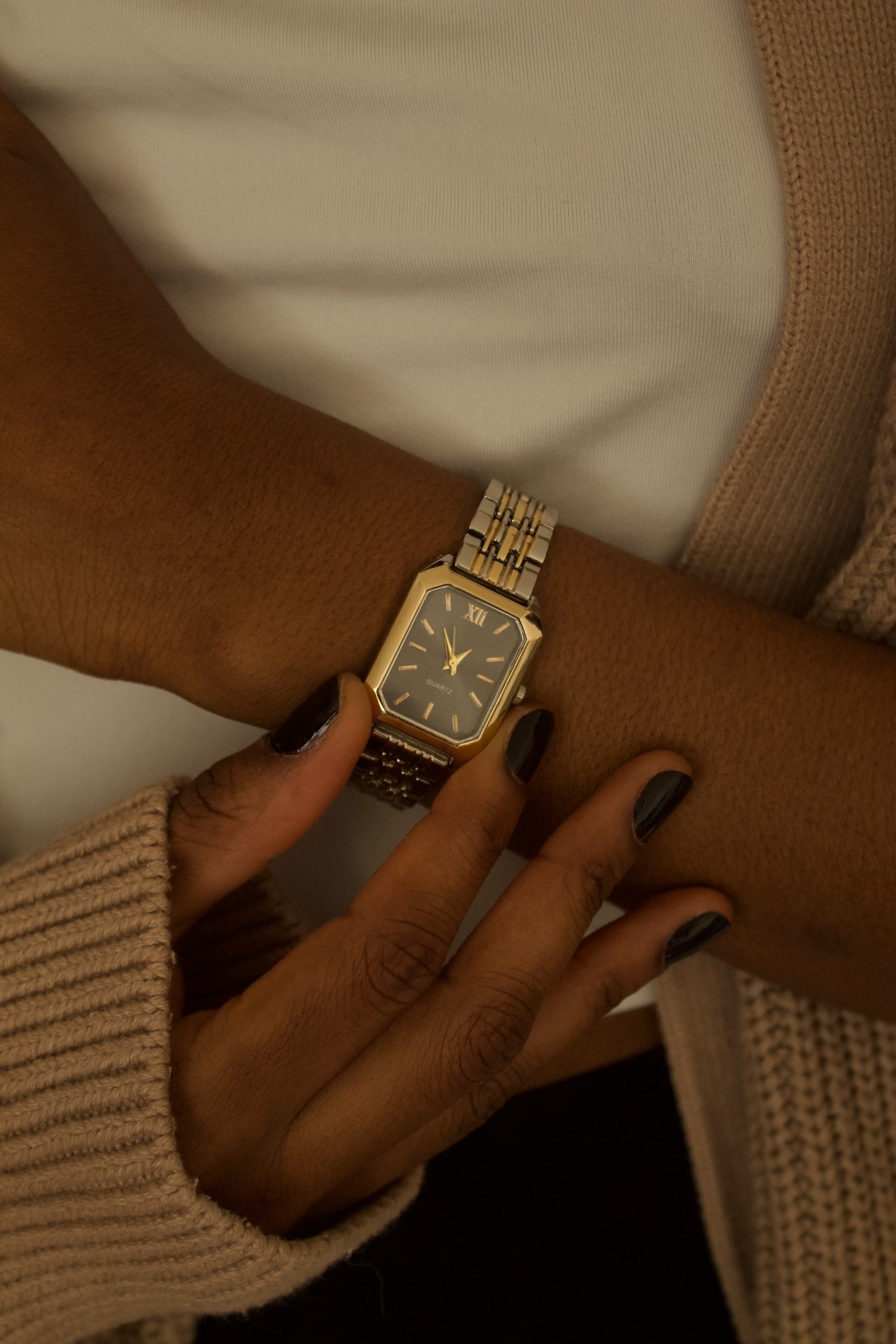 Milla | Two-Tone Watch | Black