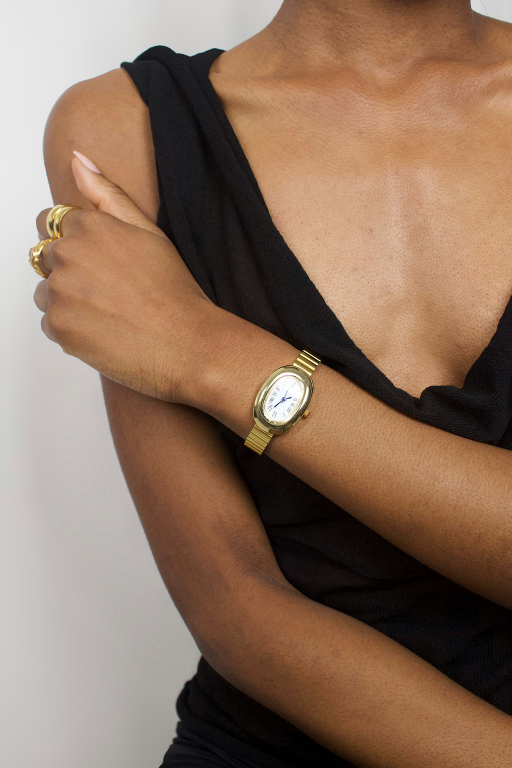 Freya｜Montre Dorée｜Blanc