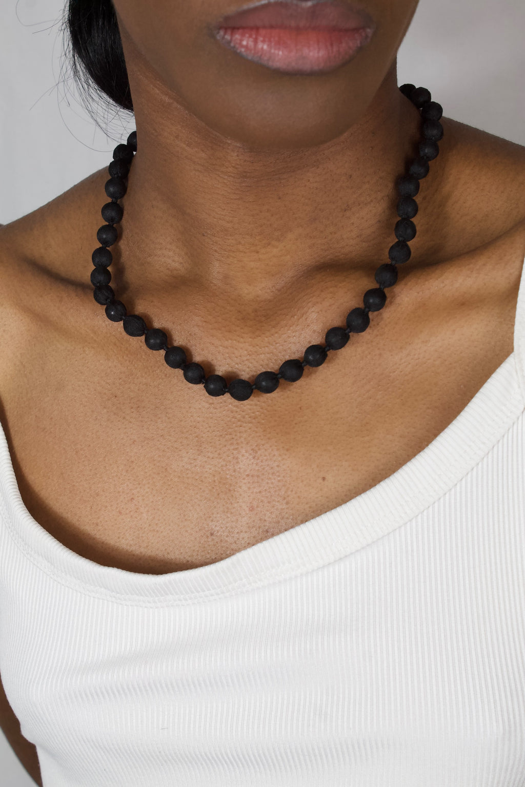 Doni｜Collier En Polyester Noir