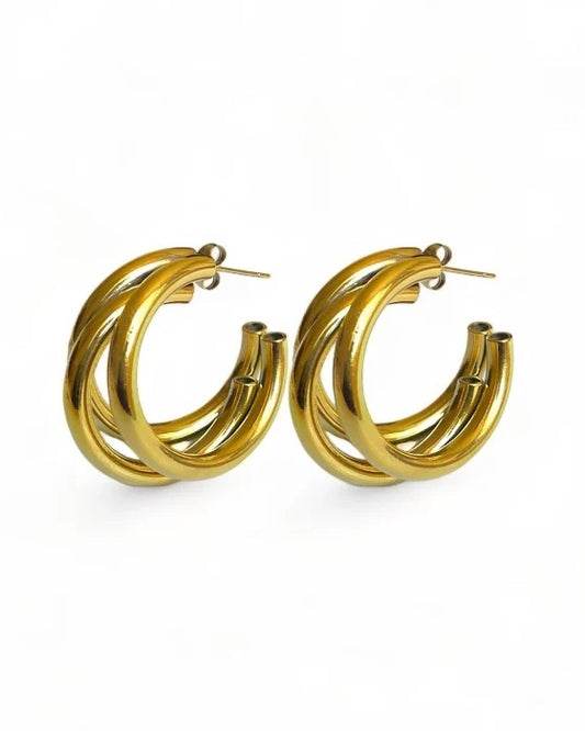 Aurore - Gold Hoop Earrings