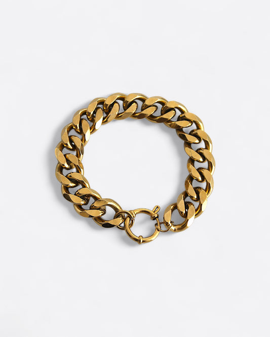 Nolan Chunky Chain - Gold Bracelet