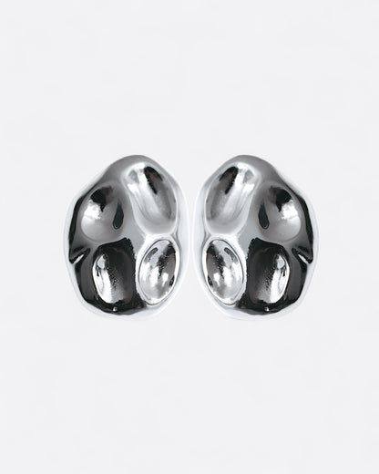 Stormi - Boucles D'oreilles Argentées