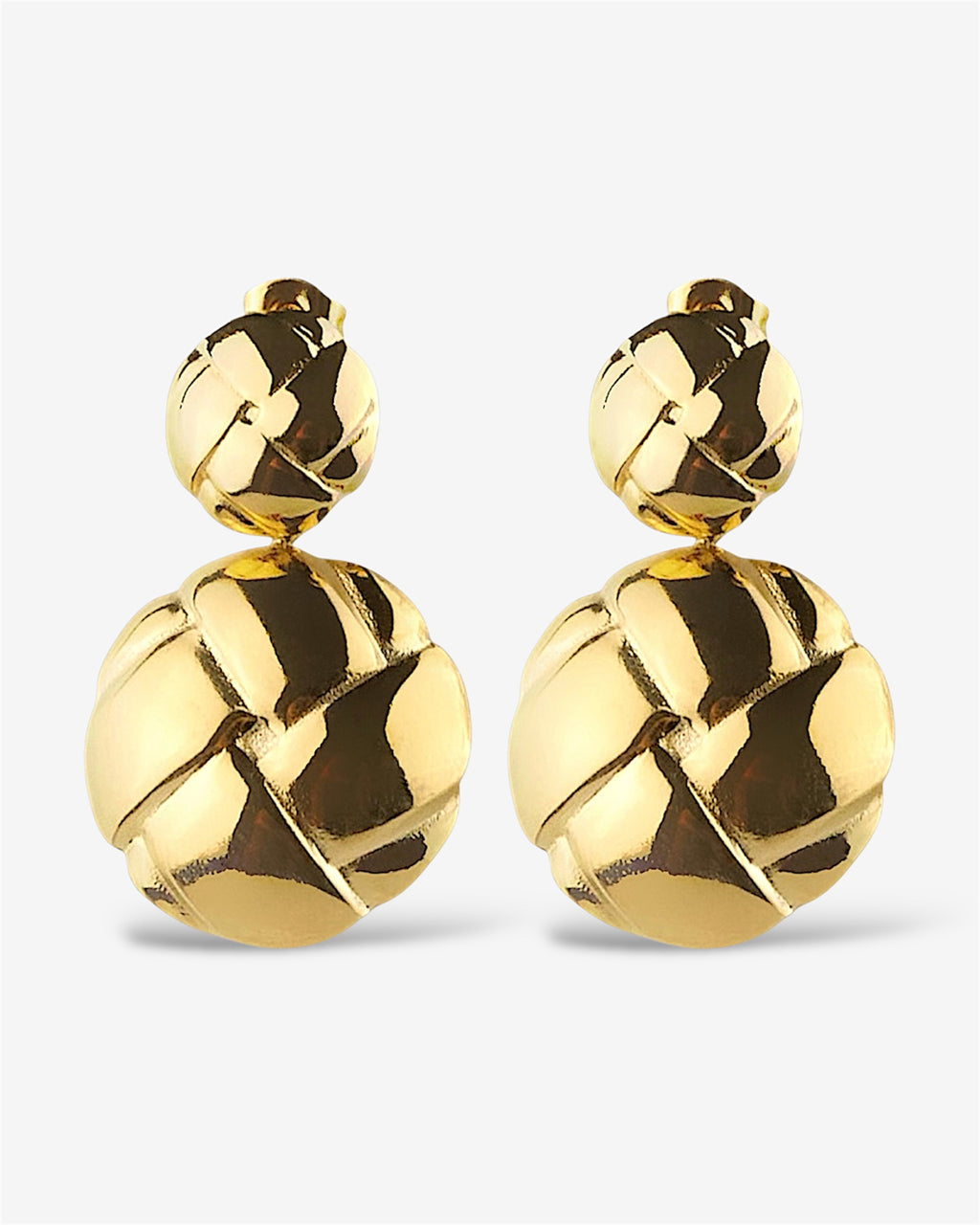Ribbon｜Gold Earrings