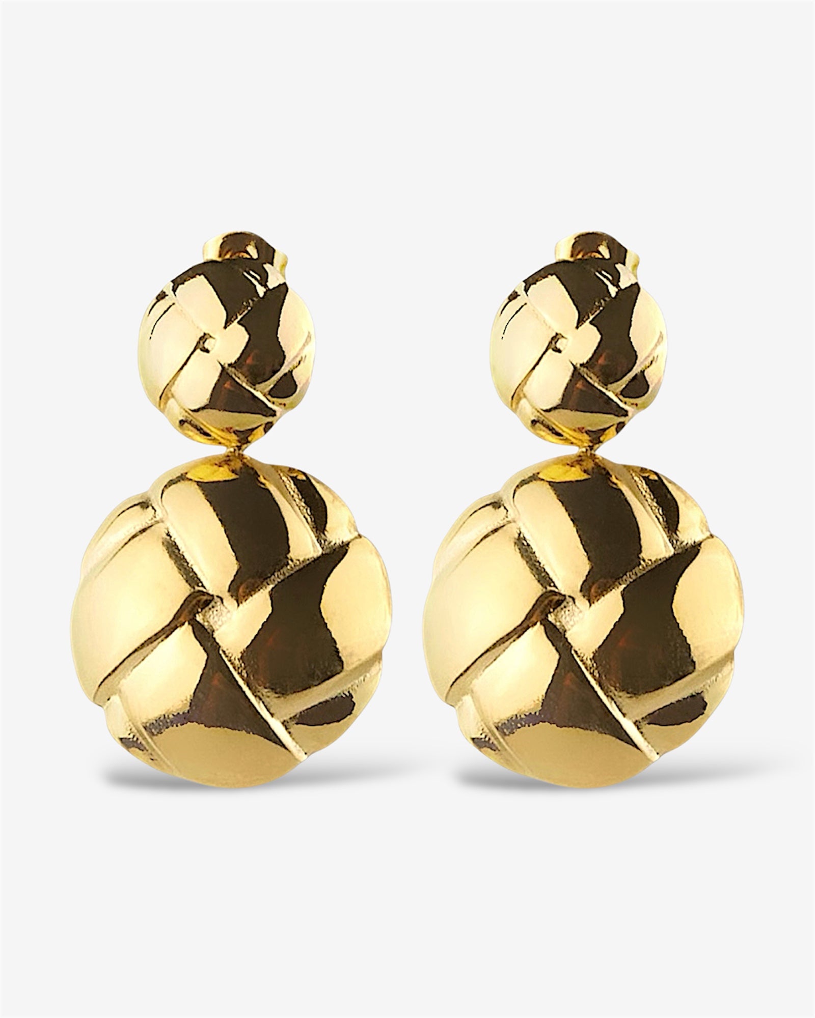 Ribbon｜Gold Earrings