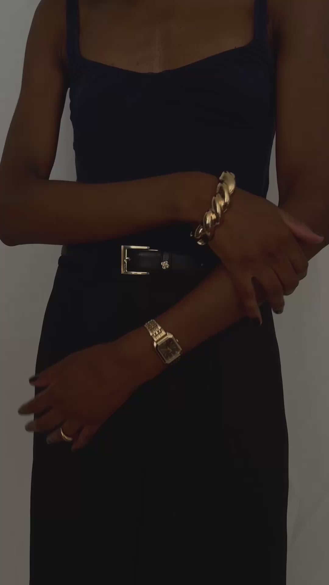 Milla｜Montre Dorée｜Noir